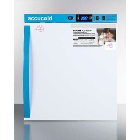 SUMMIT APPLIANCE DIV. Accucold Countertop MOMCUBE„¢ Breast Milk Refrigerator, 1 Cu. Ft. MLRS1MC